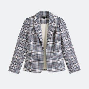 41 Hawthorn Plaid Blazer in Blue and Pink